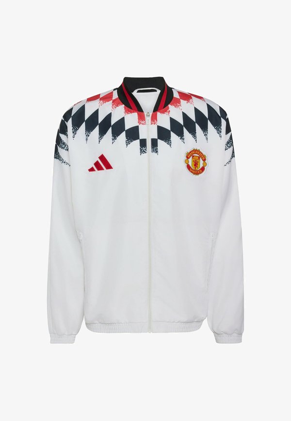 adidas Performance ADIDAS PERFORMANCE MANCHESTER UNITED STADIUM TRACK TOP - Club wear - white