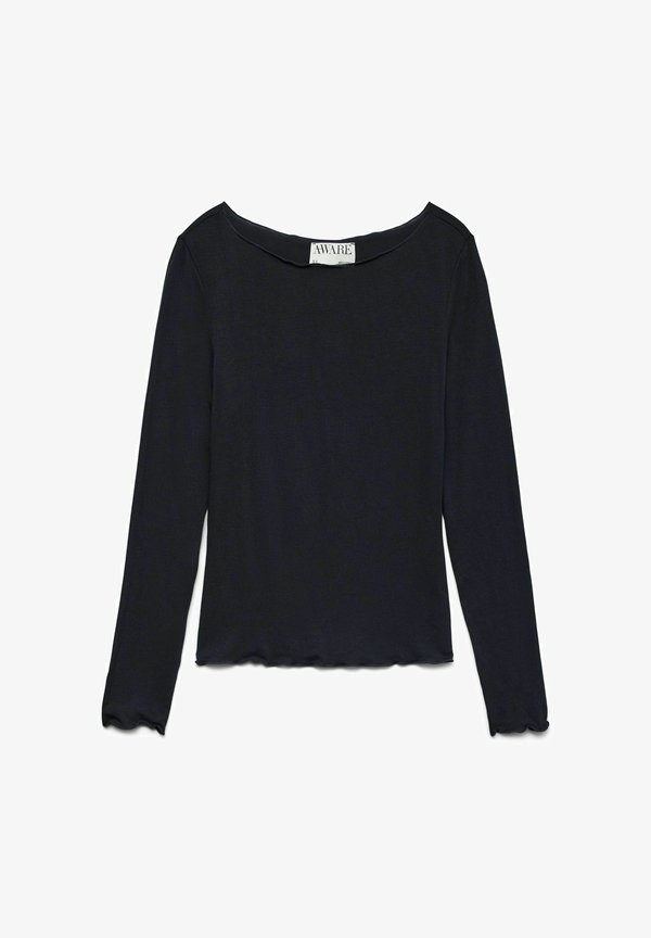 Vero Moda TOP AWGLESHA TOP - Long sleeved top - black
