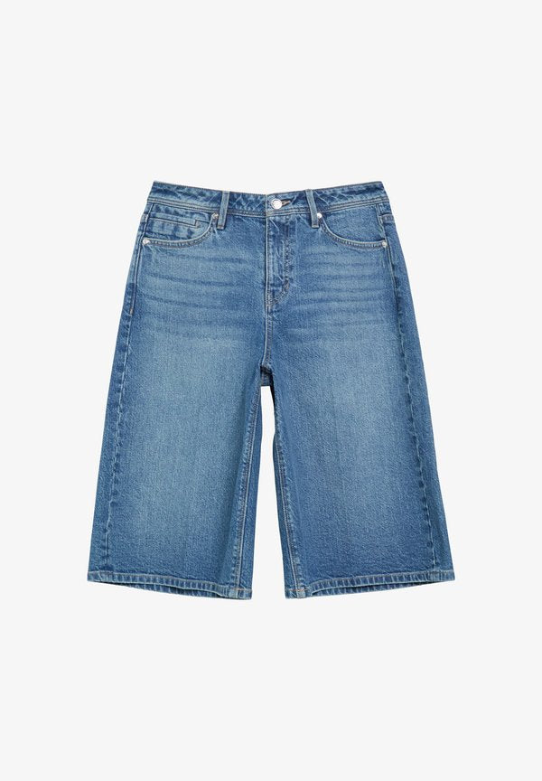 s.Oliver JEANS-HOSE SURI - Denim shorts - blau