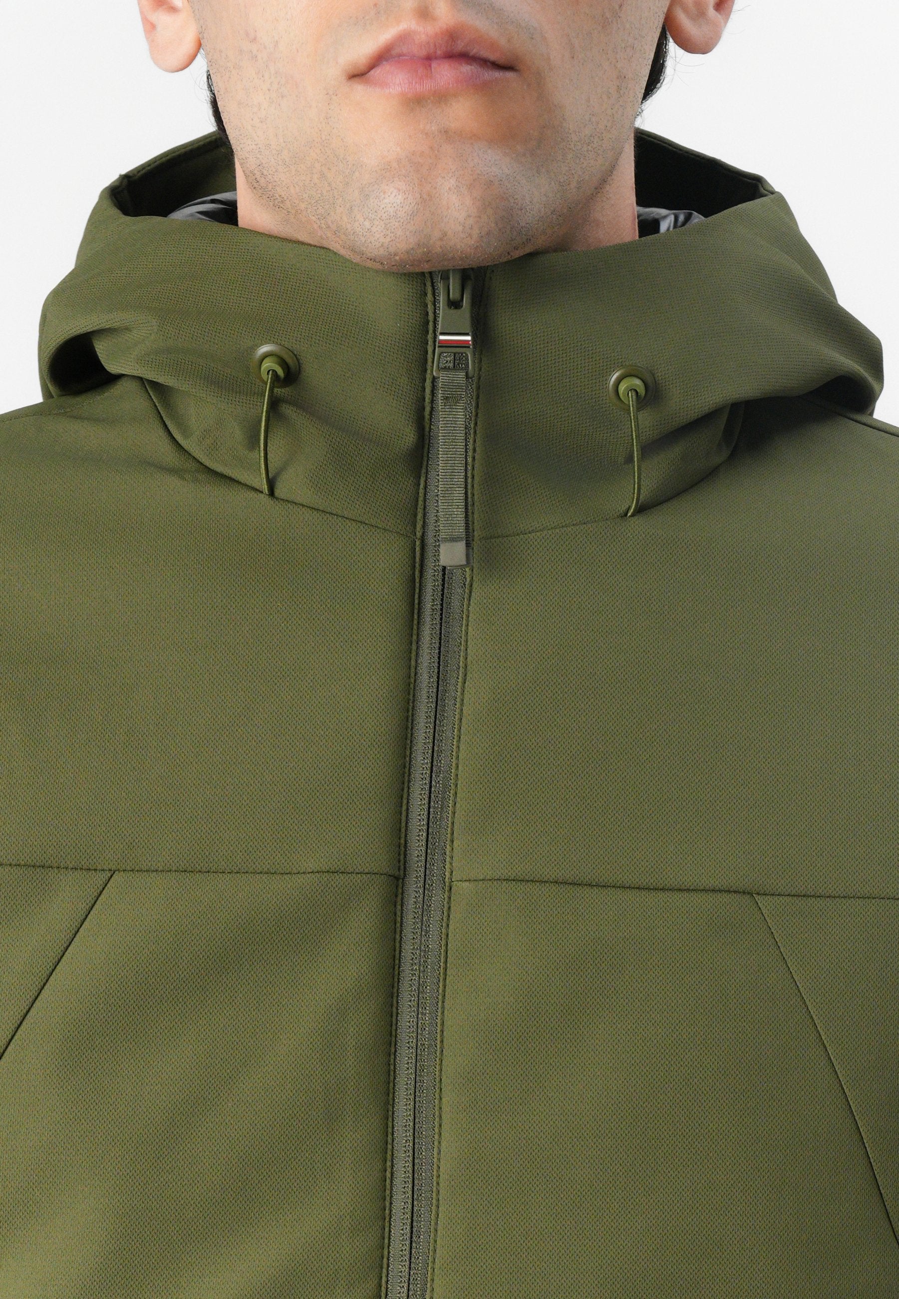 TECH HOODED SHORT PADDED JACKET Media 6