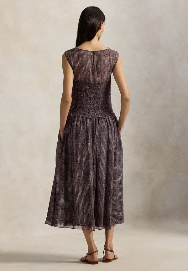 Polo Ralph Lauren WOVEN-DRESSESCRINKLE PRINTED DRESS