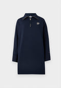 HALF-ZIP RELAXED MINI SWEATSHIRT DRESS Media 1