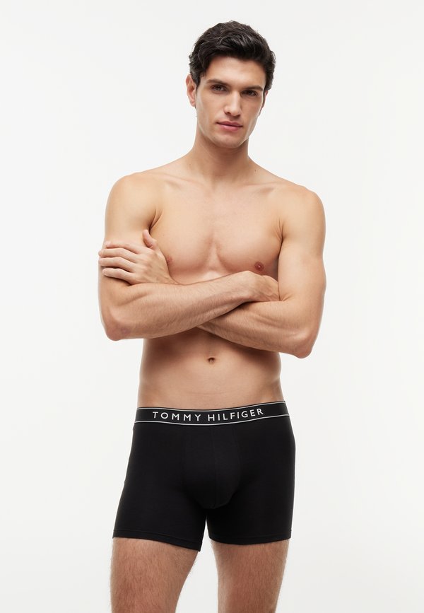 Tommy Hilfiger 3-PACK ESSENTIAL LOGO BOXER BRIEFS - Boxer briefs - black