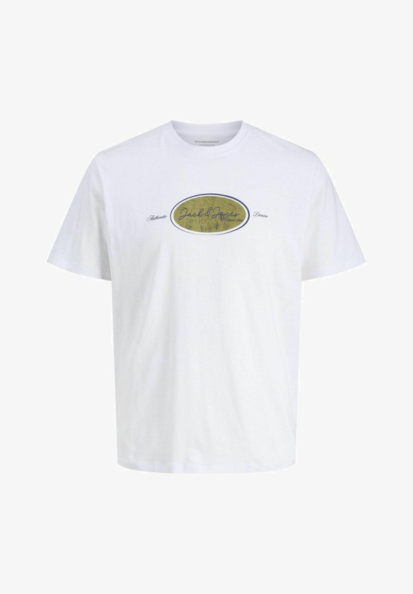 Jack & Jones JACK & JONES T-SHIRT GEDRUCKT RUNDHALSAUSSCHNITT T-SHIRT - Print T-shirt - white