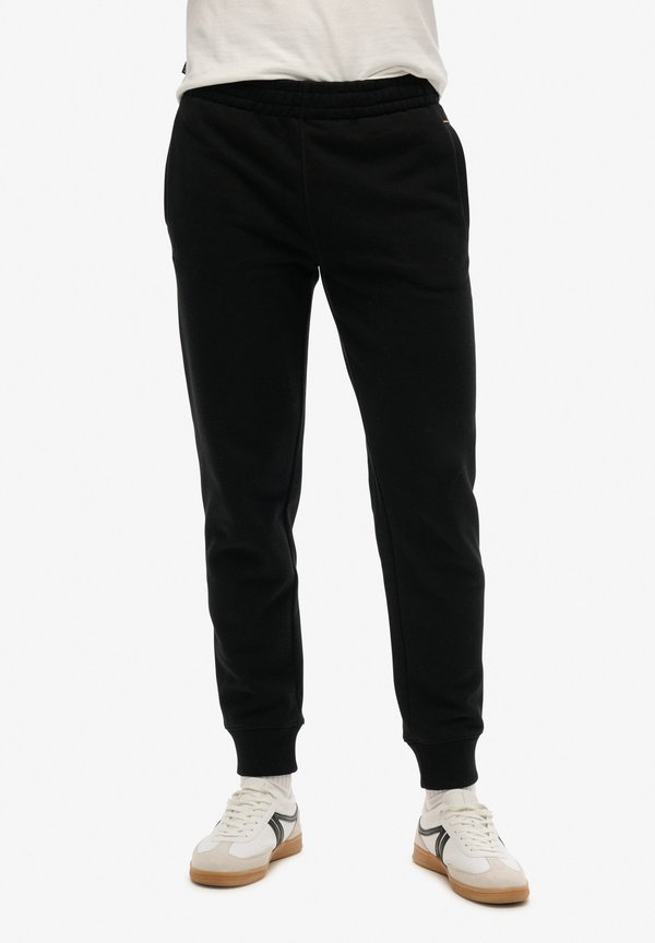 Superdry & Co ESSENTIAL LOGO JOGGERS - Tracksuit bottoms - black