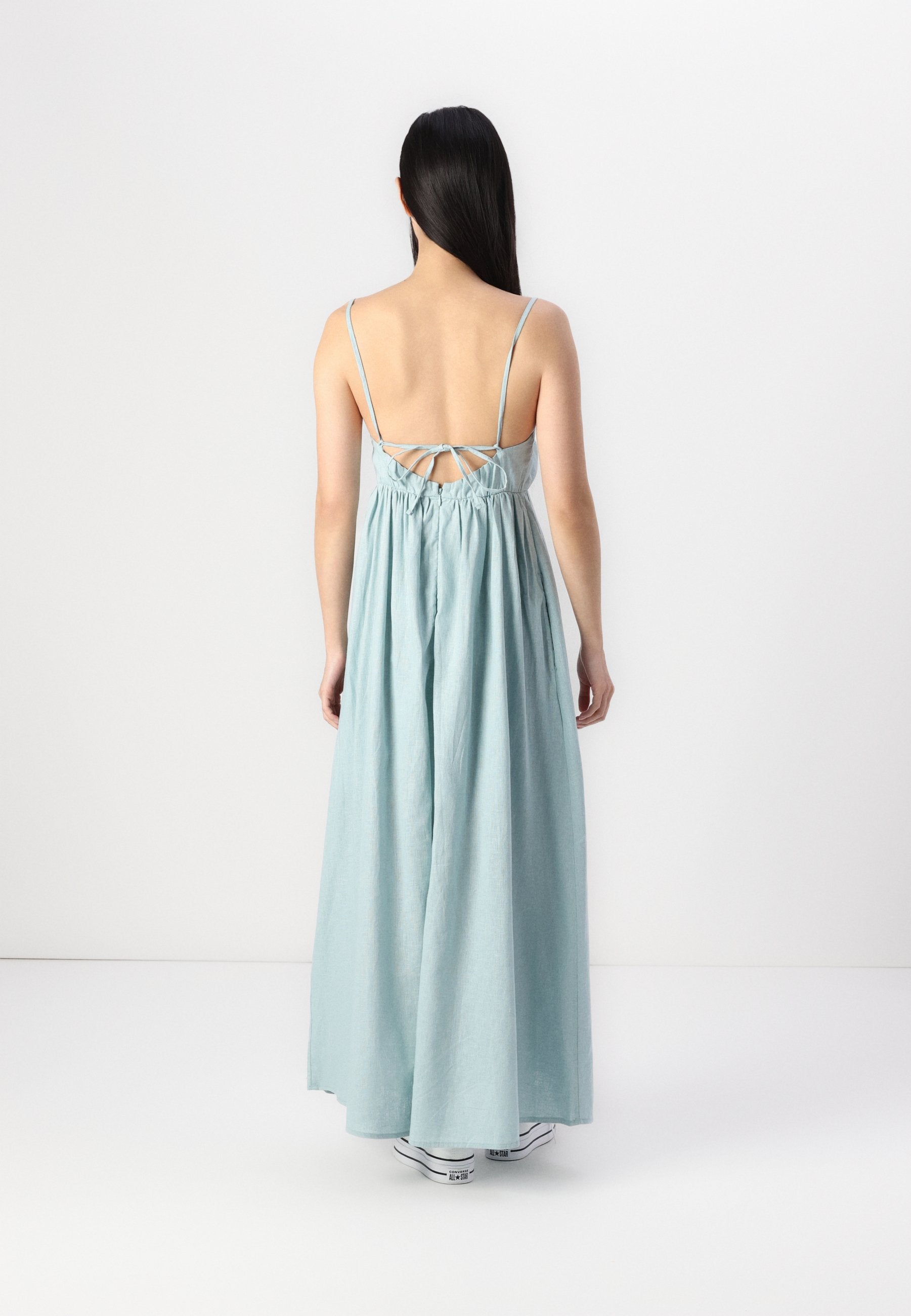 Abercrombie & Fitch Tie-Back Babydoll Maxi Dress
