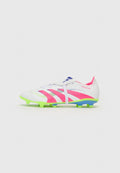 adidas Performance PREDATOR LEAGUE FOLD-OVER TONGUE FIRM/MULTI-GROUND - Firm-ground football boots - white/lucid pink/lucid lemon