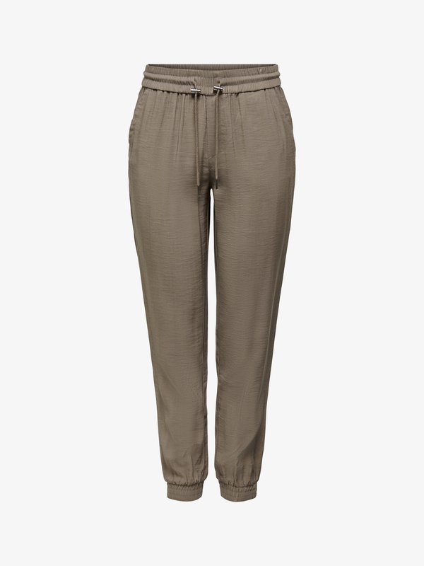 ONLY ONLKELDA-EMERY MW PULL-UP NOOS - Tracksuit bottoms - walnut