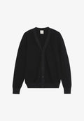 Calvin Klein LS TEXTURED COTTON CARDIGAN 12GG - Cardigan - black