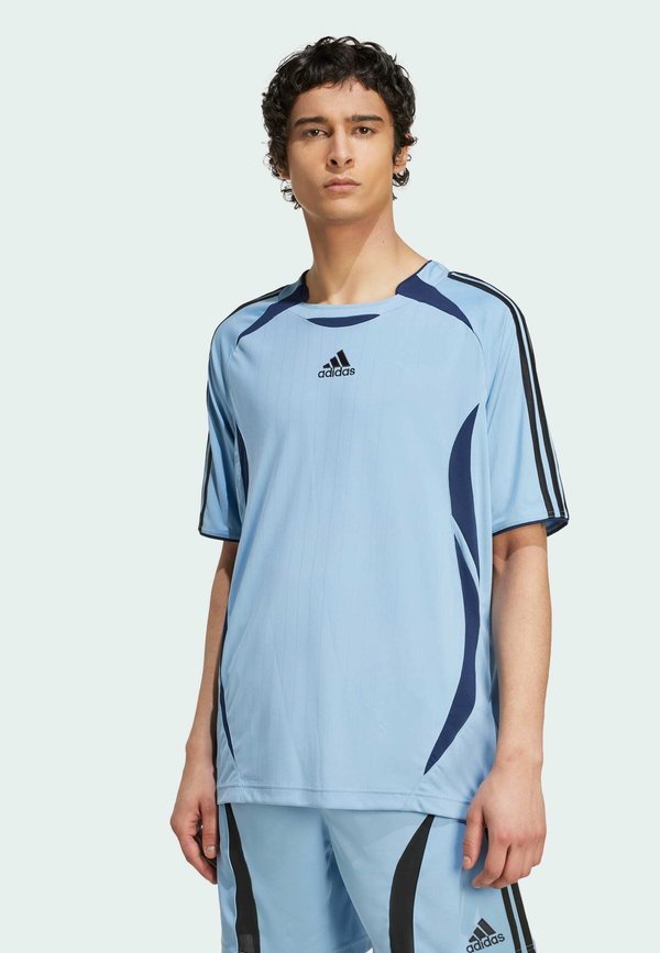 adidas Originals TEAMGEIST TEE - Print T-shirt - ash blue   black