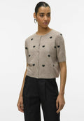 Vero Moda Knitted VMDOFFY Knit - Cardigan - Beige