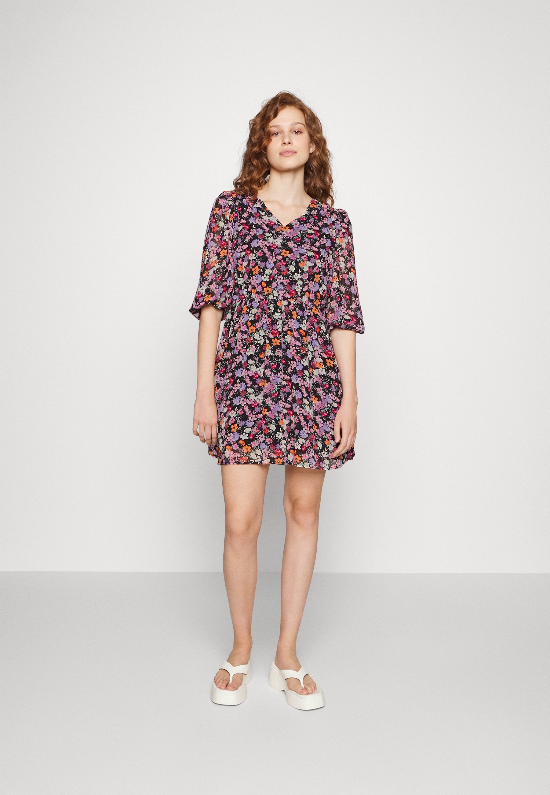ONLY ONLCITTY 3/4 V NECK DRESS
