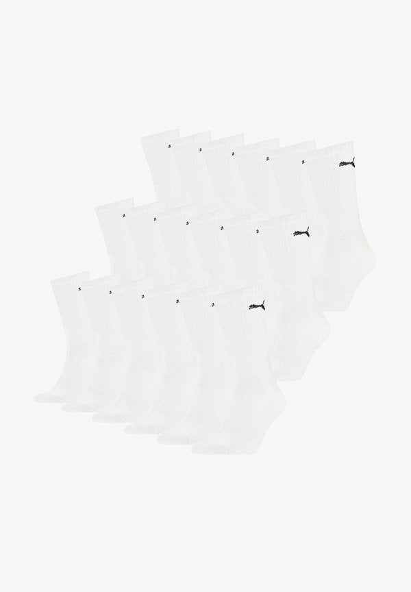 Puma 18 PACK - Sports socks - white