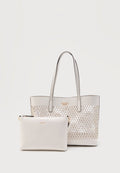 Guess LETTY 2 IN 1 - Tote bag - off white