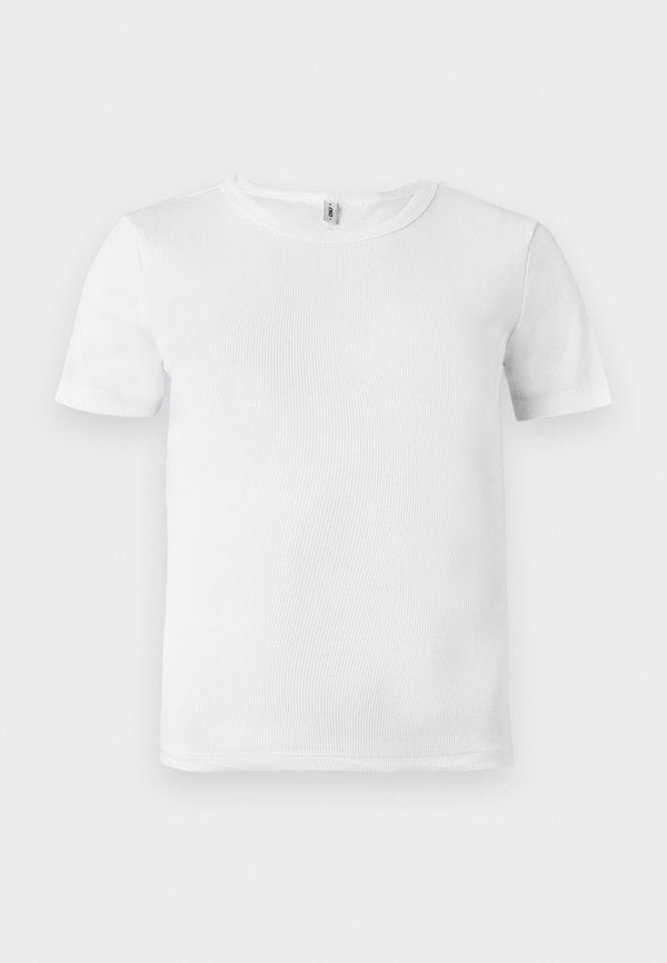ONLY ONLVAL LIFE S/S O-NECK TOP JRS NOOS - Basic T-shirt - bright white