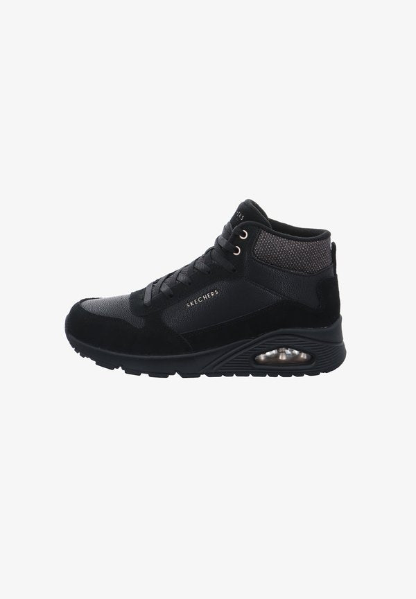 Skechers STREET UNO STACRE SHINE - High-top trainers - black
