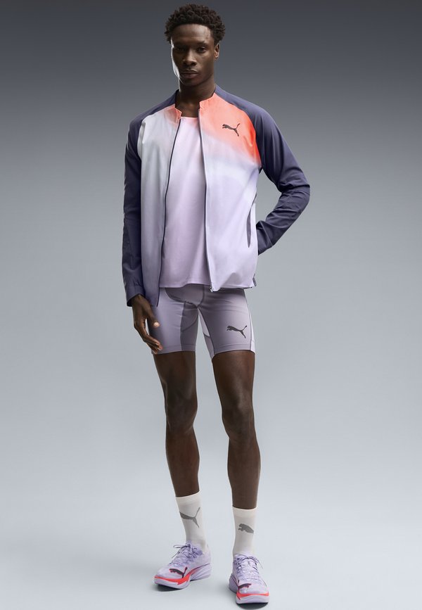 Puma M LIGHTSPEED ULTRAWEAVE GRAPHIC JACKET - Running jacket - inky depths