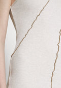 IN THE STYLE LIBERTY EXPOSED SEAM ONE SLEEVE DRESS