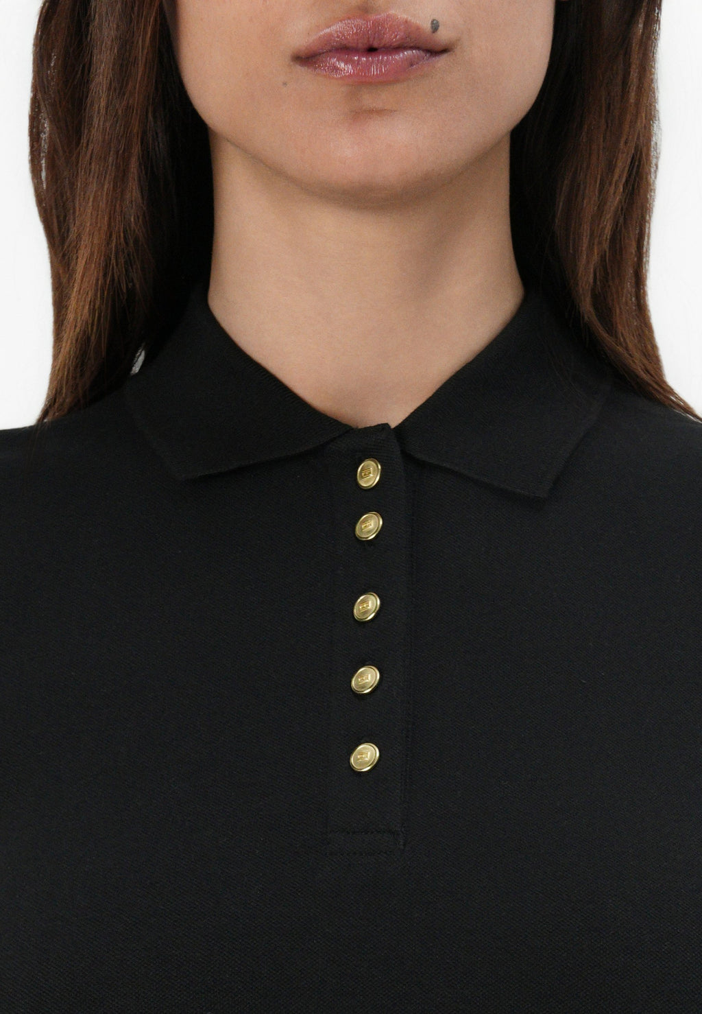 GOLD BUTTON SLIM POLO Media 6