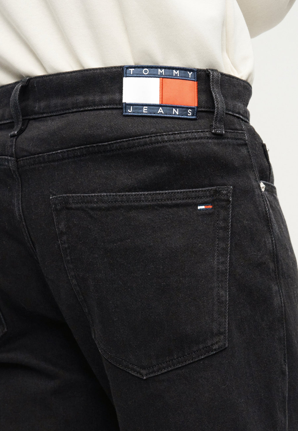 Tommy Jeans RYAN SLIM STRAIGHT LEG BLACK JEANS