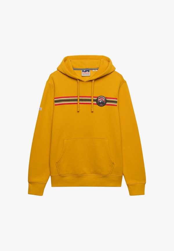 Superdry & Co SUPERDRY OUTDOORS STRIPE LOGO HOODIE.. - Hoodie - horizon yellow