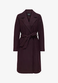 ONLY ONLALVILDA WRAP COAT OTW NOOS - Classic coat - mauve wine detail:melange