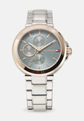Tommy Hilfiger LORI - Watch - silver-coloured/blue/rose gold-coloured