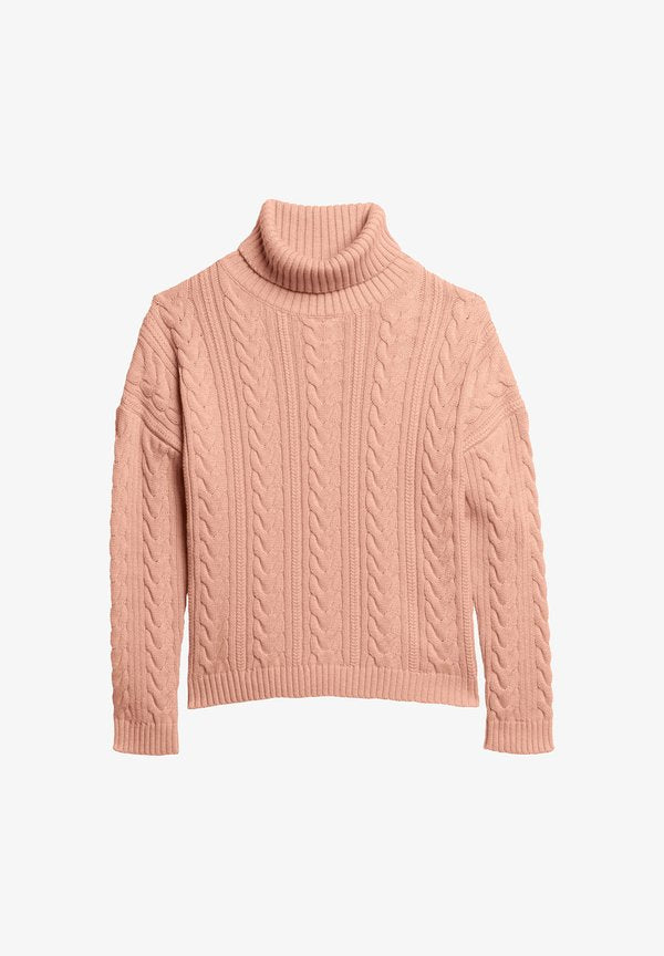 Superdry & Co ROLL NECK - Jumper - nappa pink twist
