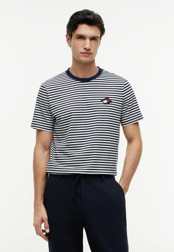 Tommy Hilfiger Print T-shirt - carbon navy ivory petal stripe