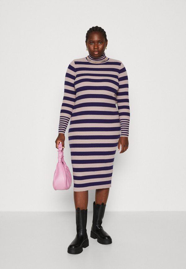 Vero Moda Curve VMCMAXINE ROLLNECK CALF DRESS
