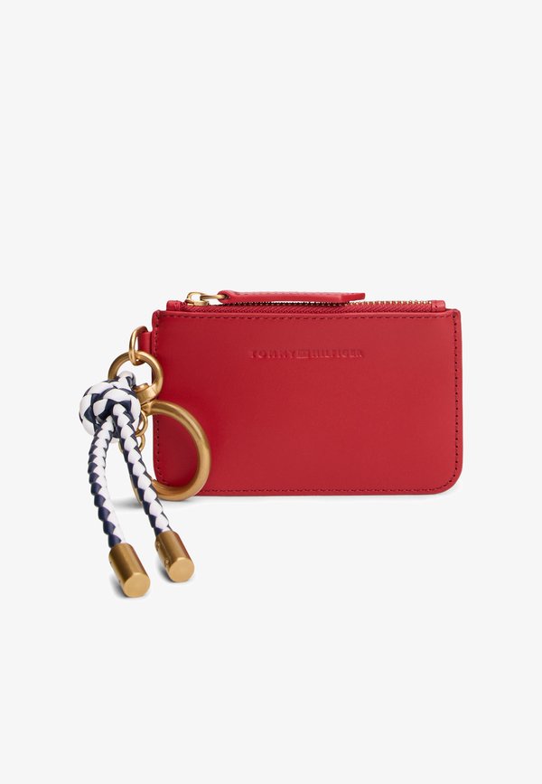 Tommy Hilfiger MULTI CHARM LEATHER KEYRING PURSE - Keyring - primary red