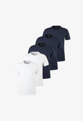 s.Oliver Basic T-shirt - weiß   blau