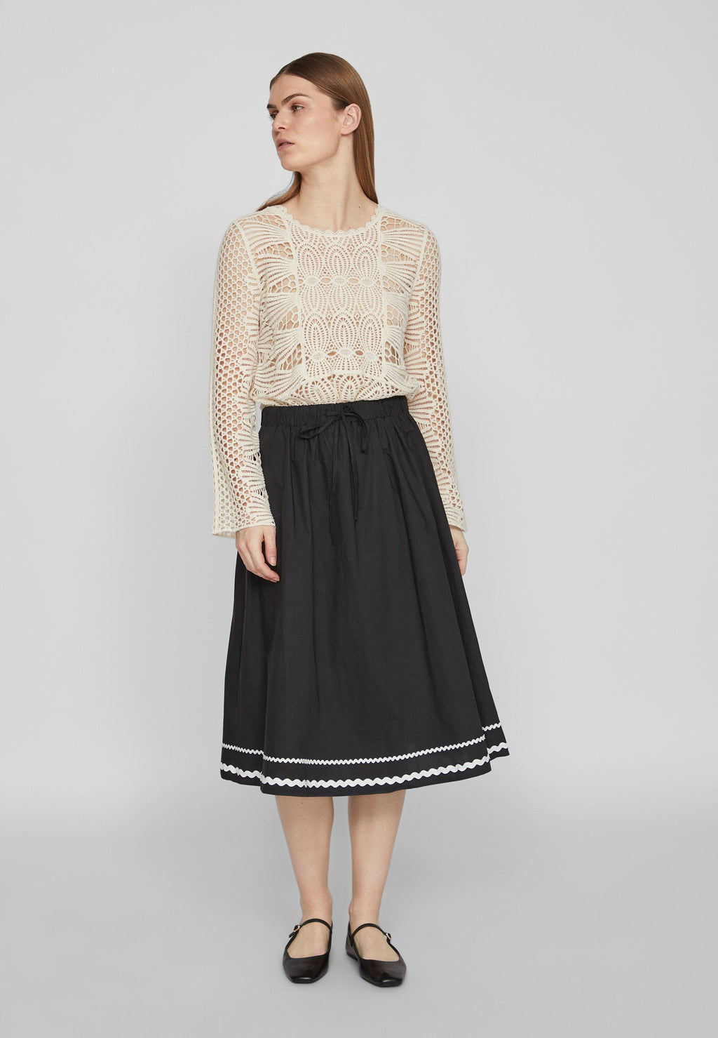 VILA VIAJLA MIDI SKIRT