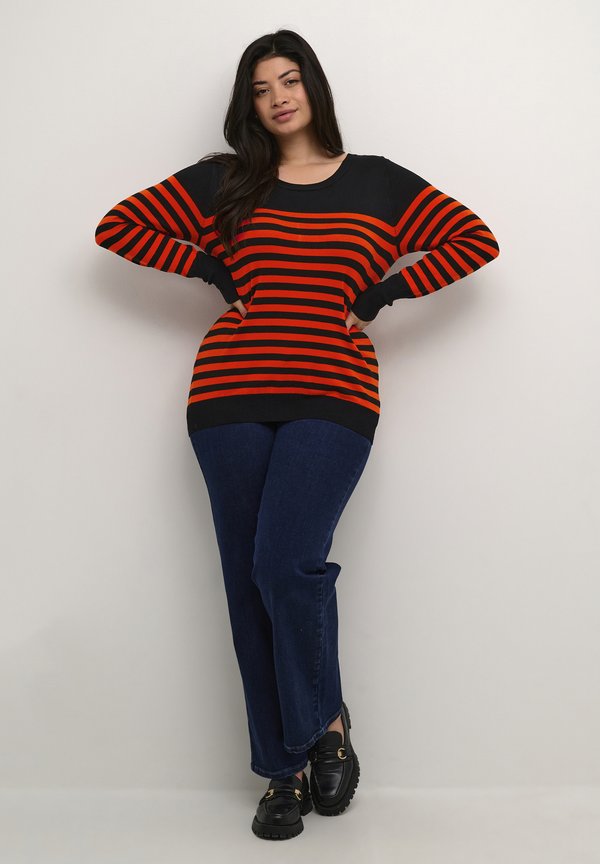 Kaffe Curve KCLIZZY STRIPED KNIT PULLOVER
