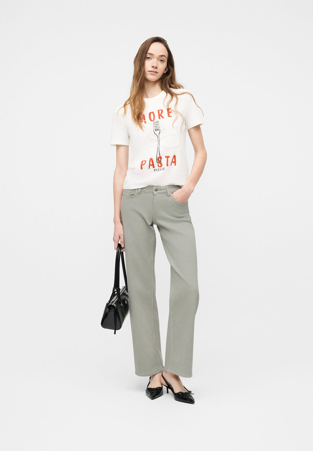 Wide-fit ONLJUDY Low waist Straight Fit Media 2
