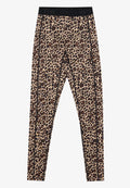 Even&Odd active FULL LENGTH HIGH RISE LEOPARD PRINT LEGGINGS WITH CONTRAST WAISTBAND