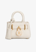 Tommy Hilfiger THE AMERICAN ICON LEATHER CHAIN BAG - Handbag - soft cream