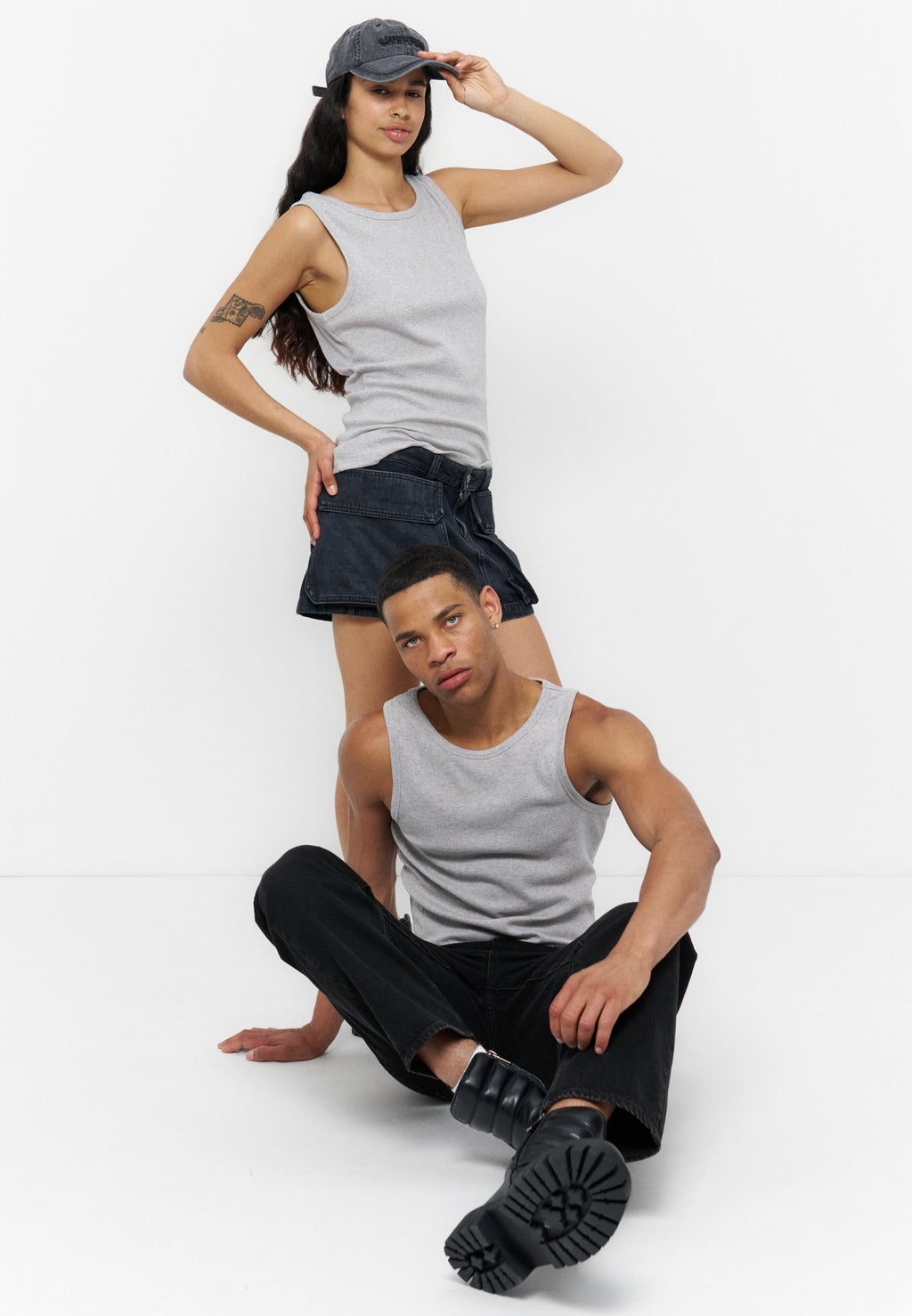 YOURTURN CLASSIC RIB TANK TOP