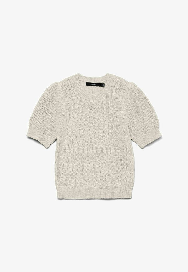 Vero Moda Knitted VMGENIUS Knitted - Basic T-shirt - birch
