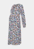 Glamorous Bloom V NECK ASYMMETRIC BUTTON THROUGH MIDI DRESS