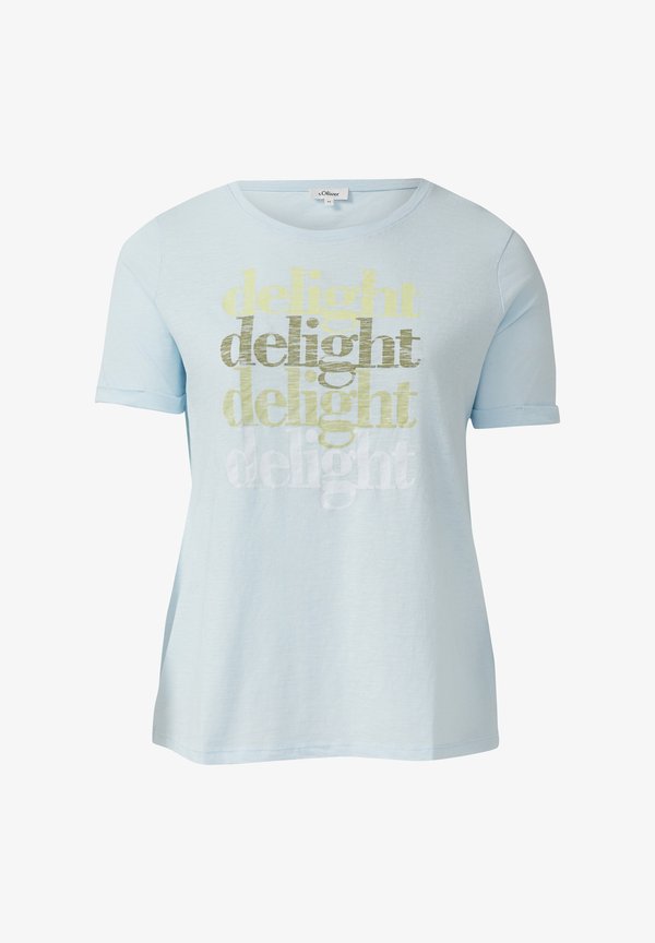 s.Oliver T-SHIRT - Print T-shirt - arktisblau