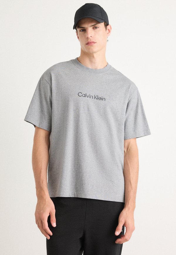 Calvin Klein STANDARD LOGO TEE - Print T-shirt - medium grey heather