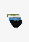 Calvin Klein Underwear EXTRA SOFT 5 PACK - Briefs - black/poseidon blue/grey heather/green