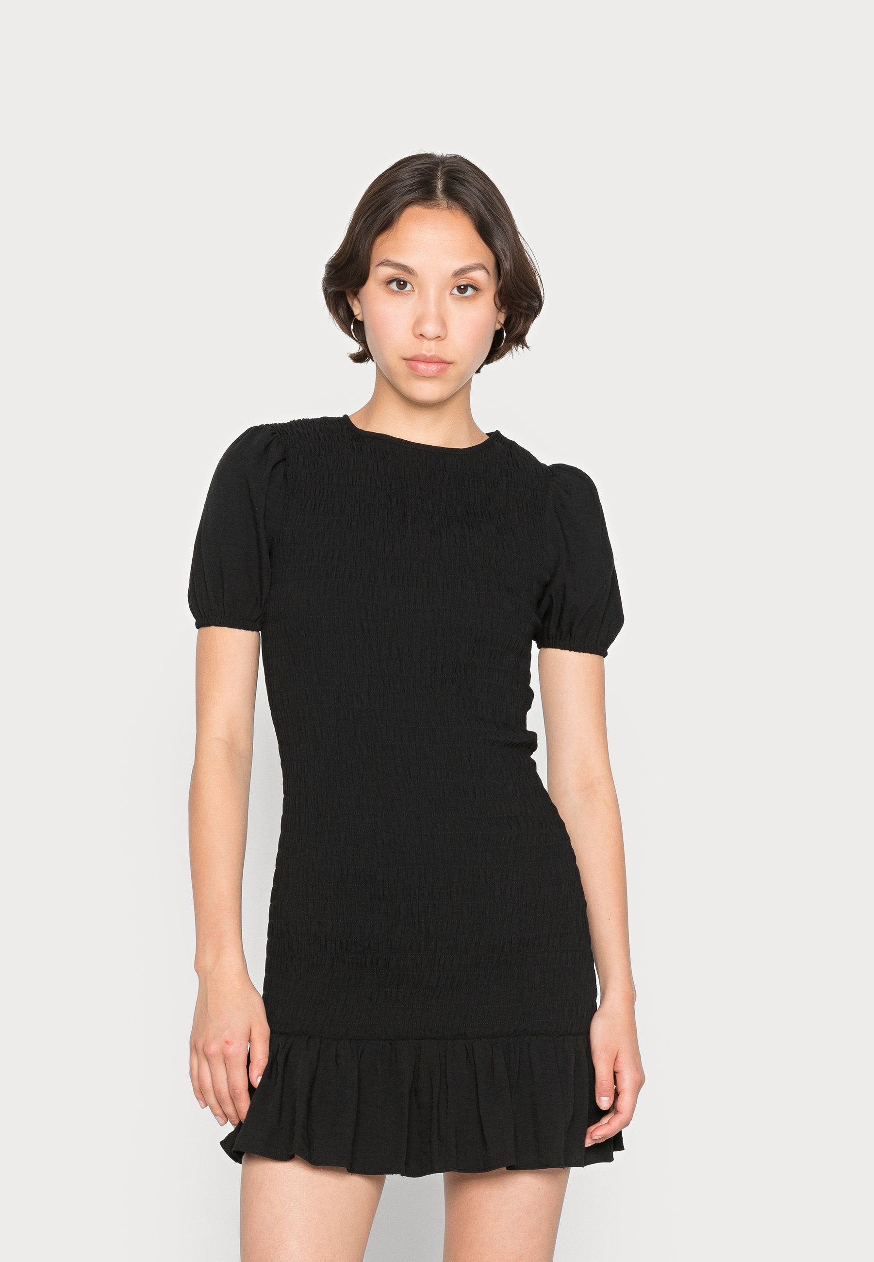 Glamorous DRESS WITH RUFFLE PUFF SLEEVES
