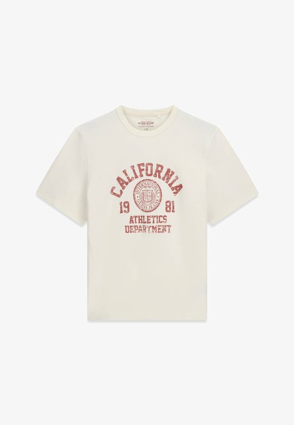 Guess T-SHIRT MIT GEDRUCKTEM LOGO - Print T-shirt - mehrfarbig weiß