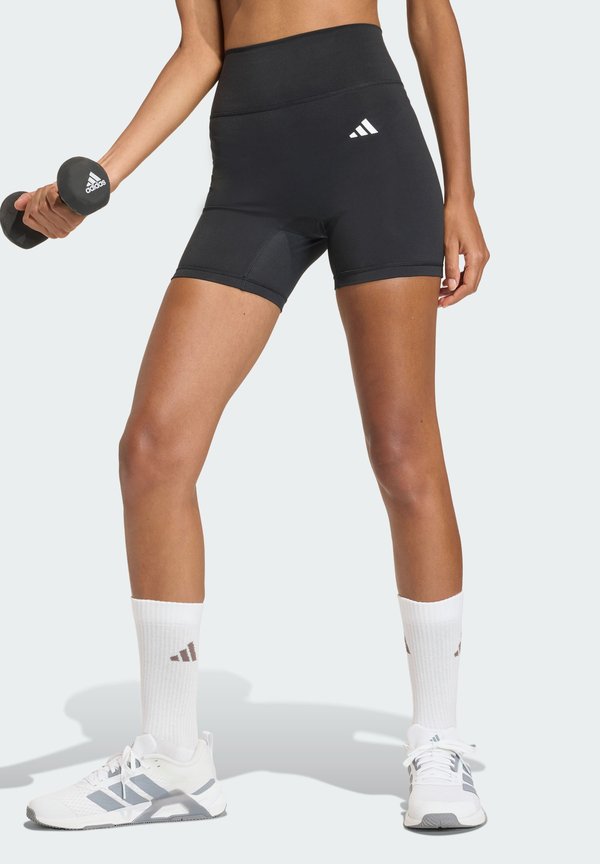 adidas Performance OPTIME ESSENTIALS WORKOUT SHORT LEGGINGS - Leggings - black