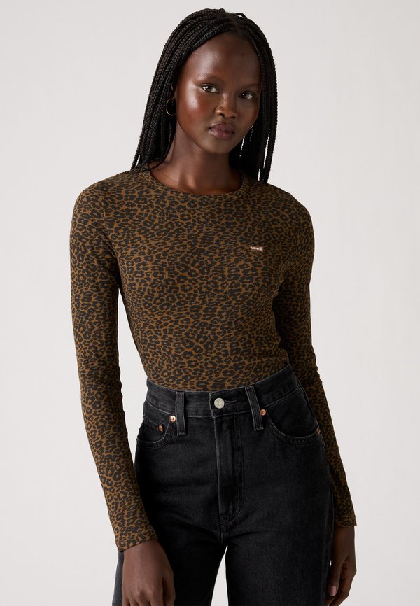 Levi's® HAYES TEE - Long sleeved top - brown