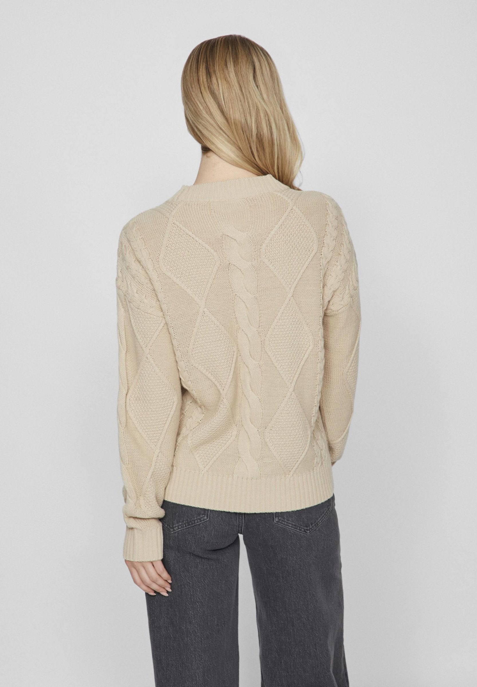 VILA VILOU O-NECK CABLE - NOOS