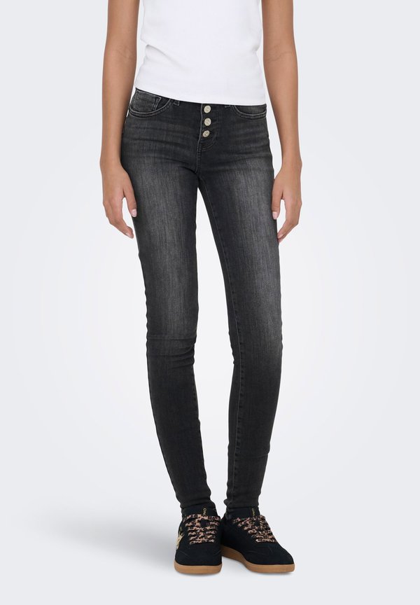 ONLY Skinny fit ONLPOWER Mid waist - Jeans Skinny Fit - washed black