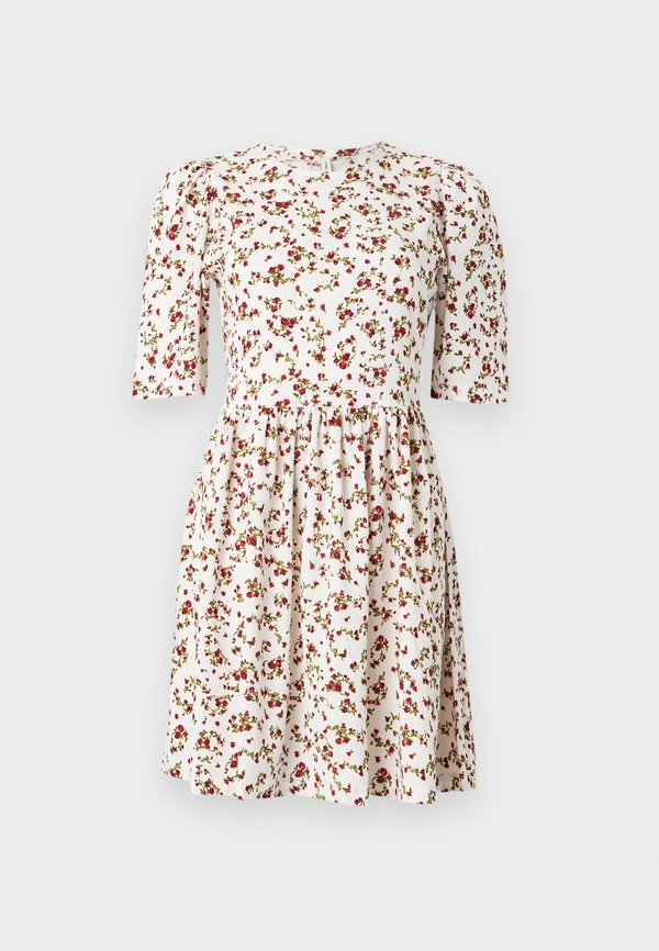 ONLY ONLMOLLY O NECK DRESS - Day dress - cloud dancer